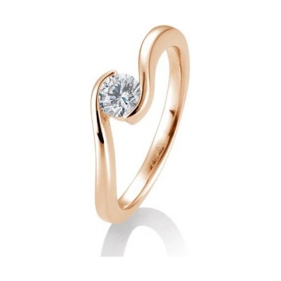 Sofia Diamonds prsteň z ružového zlata s diamantom BE41 85945 R
