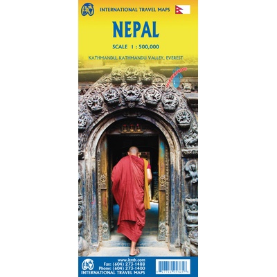 mapa Nepal (Nepál) 1:530 t. ITM - nové vydání