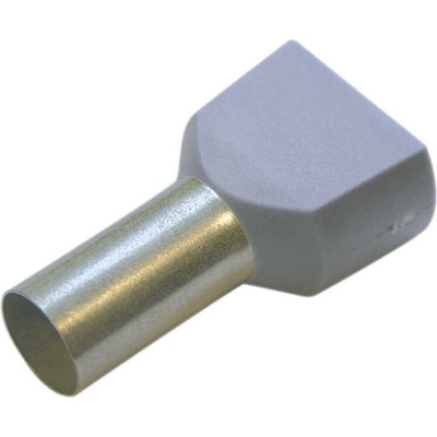 270796/10 Dutinka dvojitá izolovaná 4 mm2, 12 mm, šedá, SmallPack, Haupa