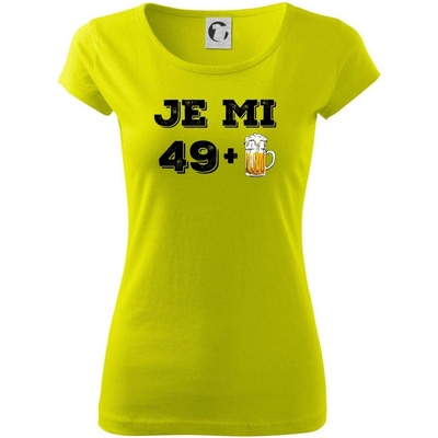 Je mi 50 pivo Pure dámske tričko Limetková