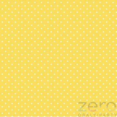 Daisy Ubrousky 3N 20ks žluté s mini puntíky 33x33cm