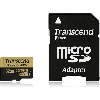 Transcend microSDHC 32GB C10/USH-I/U3 633x TS32GUSDU3