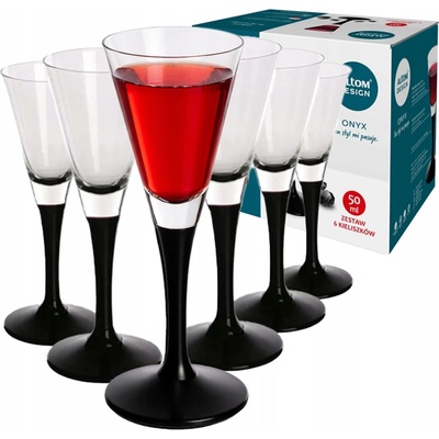 Design skleniček na vodku likér a domácí pálenku Altom Onyx 6 x 50 ml