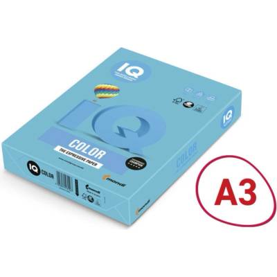 IQ Color A3 160g MB30 středně modrá 250 listů
