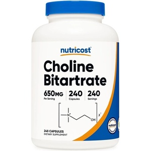 Nutricost Мозъчна функция - Холин битартрат (Витамин В4), 240 капсули Nutricost (67315 (381101) NC)