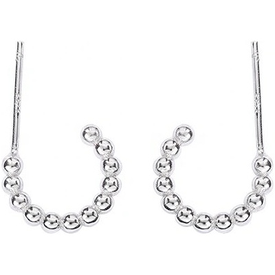 Silenti Jewelry Сребърни обеци "Мънисто