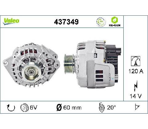 Alternátor VALEO 437349