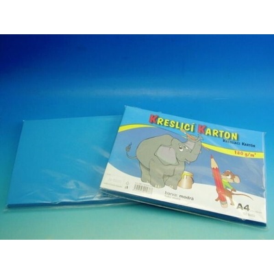 Kreslící karton A4/50 listů/180g sv.modrý