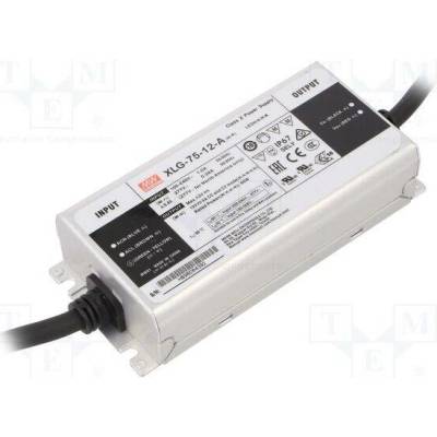 MEAN WELL XLG-75-12-A Napájecí zdroj: spínaný; LED; 60W; 12VDC; 5A; 100÷305VAC; IP67; XLG