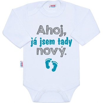 NEW BABY Body s potlačou Ahoj já jsem tady nová. Tyrkysová