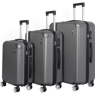 Aga Travel Sada kufrů MR4652 Šedá 93 l 63 l 33 l – Zboží Dáma