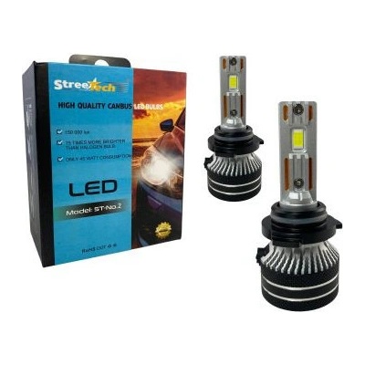 StreeTech Лед крушки - Led система 9006 / HB4 Streetech модел STN2 за фарове - 150 000 Лукса, 45W - Canbus 6000K - 1500%