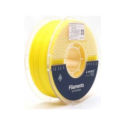 Gembird Filament ABS High Speed yellow 1.75 mm 1 kg