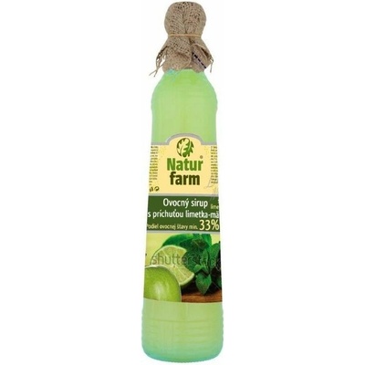 Naturfarm Sirup limetka a mäta 33% ovocie 0,7 l