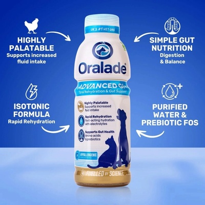 Oralade Advanced GI+ rehydratačný roztok pre psy a mačky 500 ml