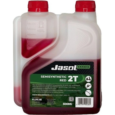 Двутактово масло jasol 2t stroke oil semisynthetic red 500мл