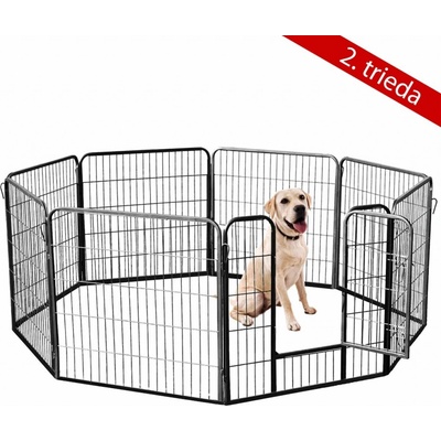 Malatec 9041 Kovová ohrádka pre psíkov a šteniatka 8dielna 80 x 80 cm