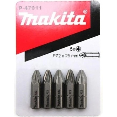 Makita P-47911 Sada bitov PZ2 x 25mm 5ks