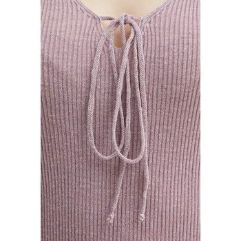 TWINSET Рокля Twinset в розово среднодълга с кройка по тялото 251TT3140 (251TT3140)