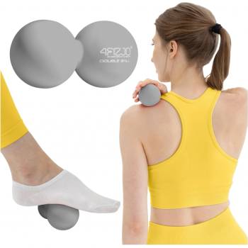 Divio Dvojitý masážní míč DOUBLE BALL šedý