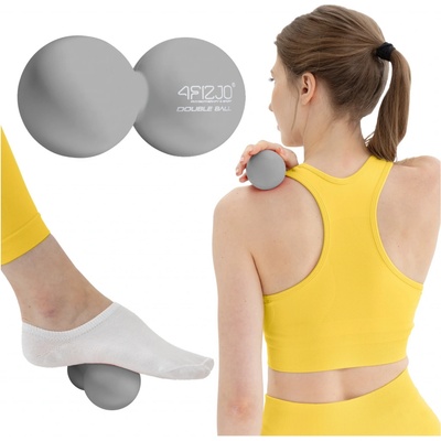 Divio Dvojitý masážní míč DOUBLE BALL šedý