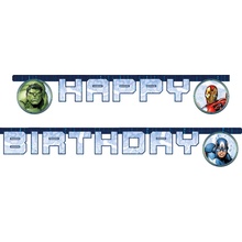 Procos Banner Happy Birthday Marvel Avengers 2 m