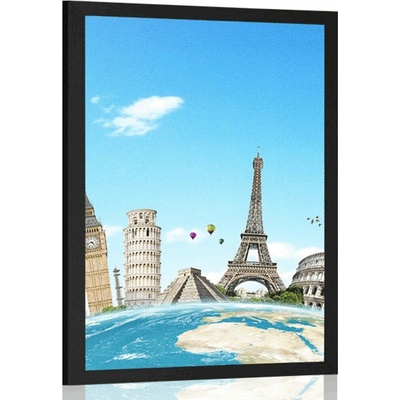 Plakát cesta kolem světa - 60x90 no frame