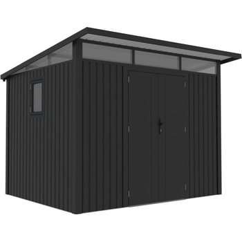 CoverTech Метална къща за инструменти Odda с под 2, 9 x 2, 5 м CoverTech антрацит (CT118P)
