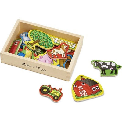 Melissa & Doug drevená magnetická Farma 20 ks