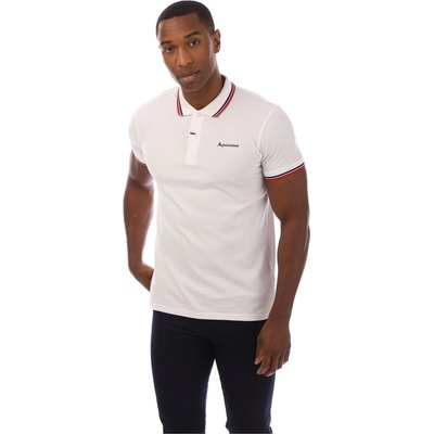 AQUASCUTUM Блуза с яка AQUASCUTUM Logo Polo Shirt - White/Navy