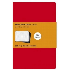 Moleskine Moleskine Ruled Cahier Xl - Red Cover (3 Set) | Moleskine