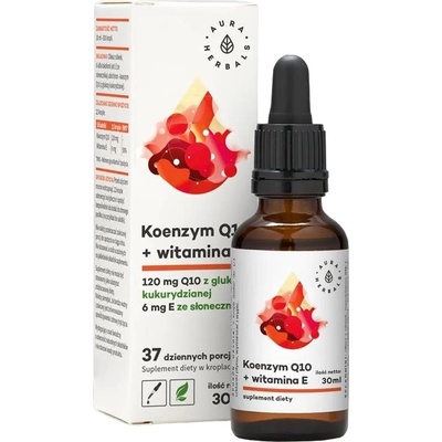 Aura Herbals Коензим Q10 + Витамин Е, капки, 30 ml, Aura Herbals (10894 AH)