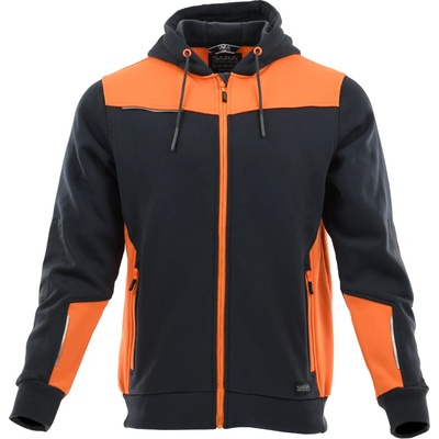 Sara Workwear Hybridní mikina COMFORT PLUS grafitová oranžová
