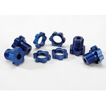 Traxxas Wheel hubs, splined, 17mm (blue-anodized) (4)/ wheel nuts, s, TRX5353X (TRX5353X)