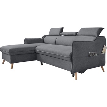 Miuform Тъмно сив ъглов разтегателен диван, ляв ъгъл Sweet Harmony - Miuform (Sweet Harmony LCBKL-2QR MA95)