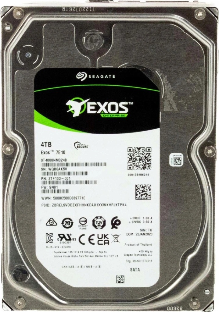 1万時間↓ 台数調整〇 Seagate Exos 7E10 4TB 10台 Seagate 4TB Exos 7E10 ST4000NM001B Enterprise 3.5