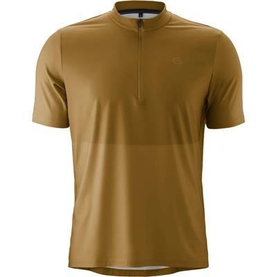 Gonso Мъжка фланелка с къс ръкав за колоездене Gonso Adventure Jersey Halfzip Cycling jersey - Baked Pretzel - размер M (056-4107-0212)