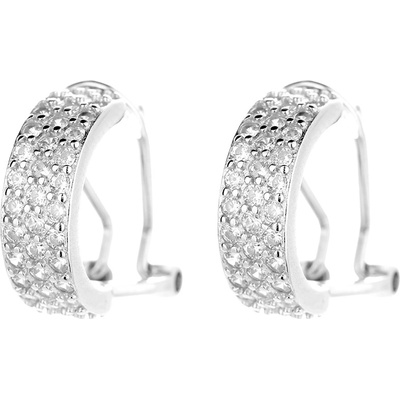 DELIS Сребърни обеци, jw801, елегантен дизайн, с родиево покритие (jw801)