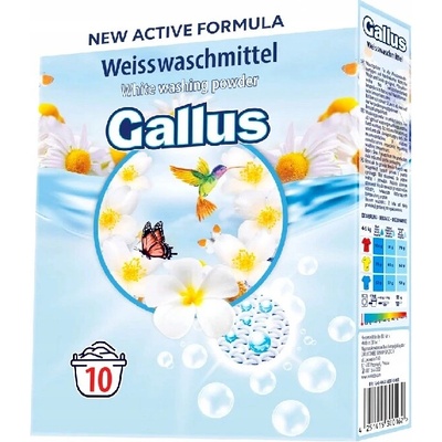 Gallus prací prášok na bielu bielizeň 650 g 10 PD