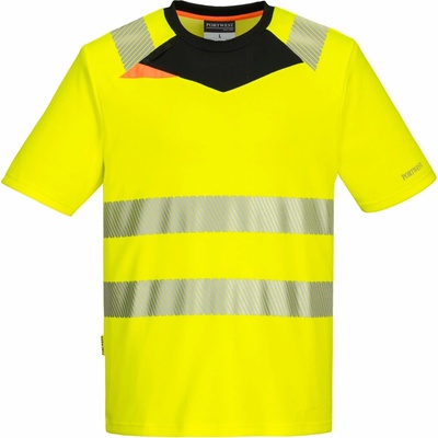 Portwest DX413 DX4 Hi-Vis Reflexné tričko žltá/čierna 5XL