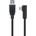 MicroConnect USB-C to USB 3.2 Gen 1 A Cable, 2m Black, for synching and charging, Speed Rate at 10 Gbs