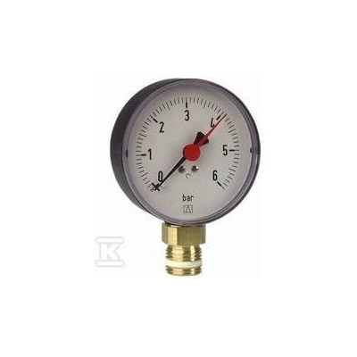 Afriso Heating pressure gauge RF 63 AX Ř=80mm 0-4bar 1/2 Kl. 2, 5 - 63562