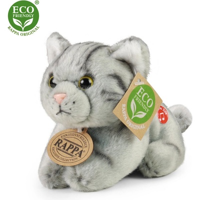 Rappa Плюшено Коте със звук, сиво, 15 см (203556-3)