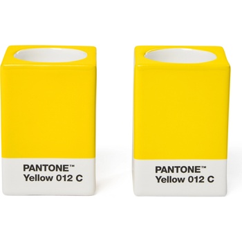 Copenhagen Design Свещници Pantone за класически свещи или чаени свещи, жълти, 2 бр (101720012)