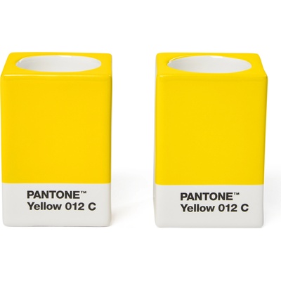 Copenhagen Design Свещници Pantone за класически свещи или чаени свещи, жълти, 2 бр (101720012)
