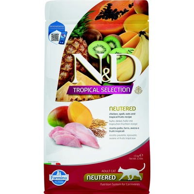 N&D TROPICAL SELECTION CAT Neutered Chicken 1,5 kg