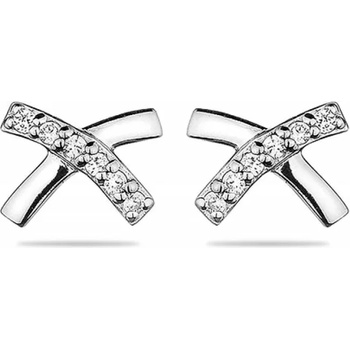 Image 1 of Swan Сребърни обици с вградени камъни циркон MR1647E Swan