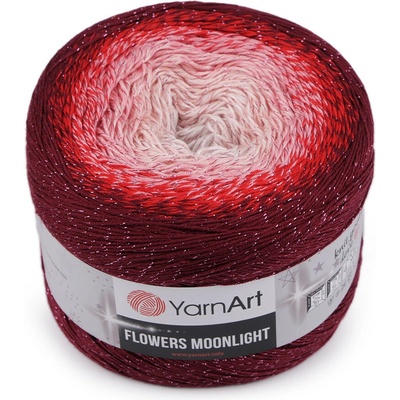 Pletací příze Flowers Moonlight 260 g Varianta: 11 (3269) červená bílá, Balení: 1 ks 48060/112824/256885