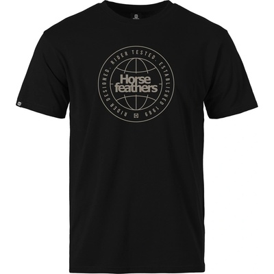 Horsefeathers Тениска Global - black Horsefeathers | Cheren | МЪЖЕ | L