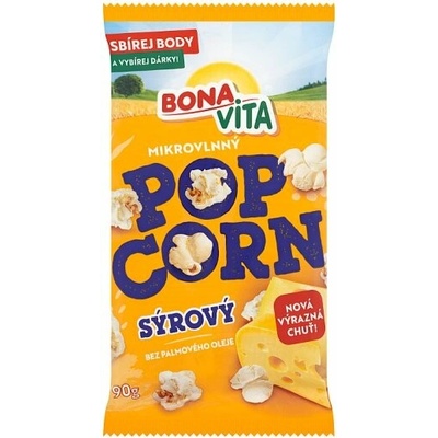 Bona Vita Popcorn so syrovou príchuťou 90 g